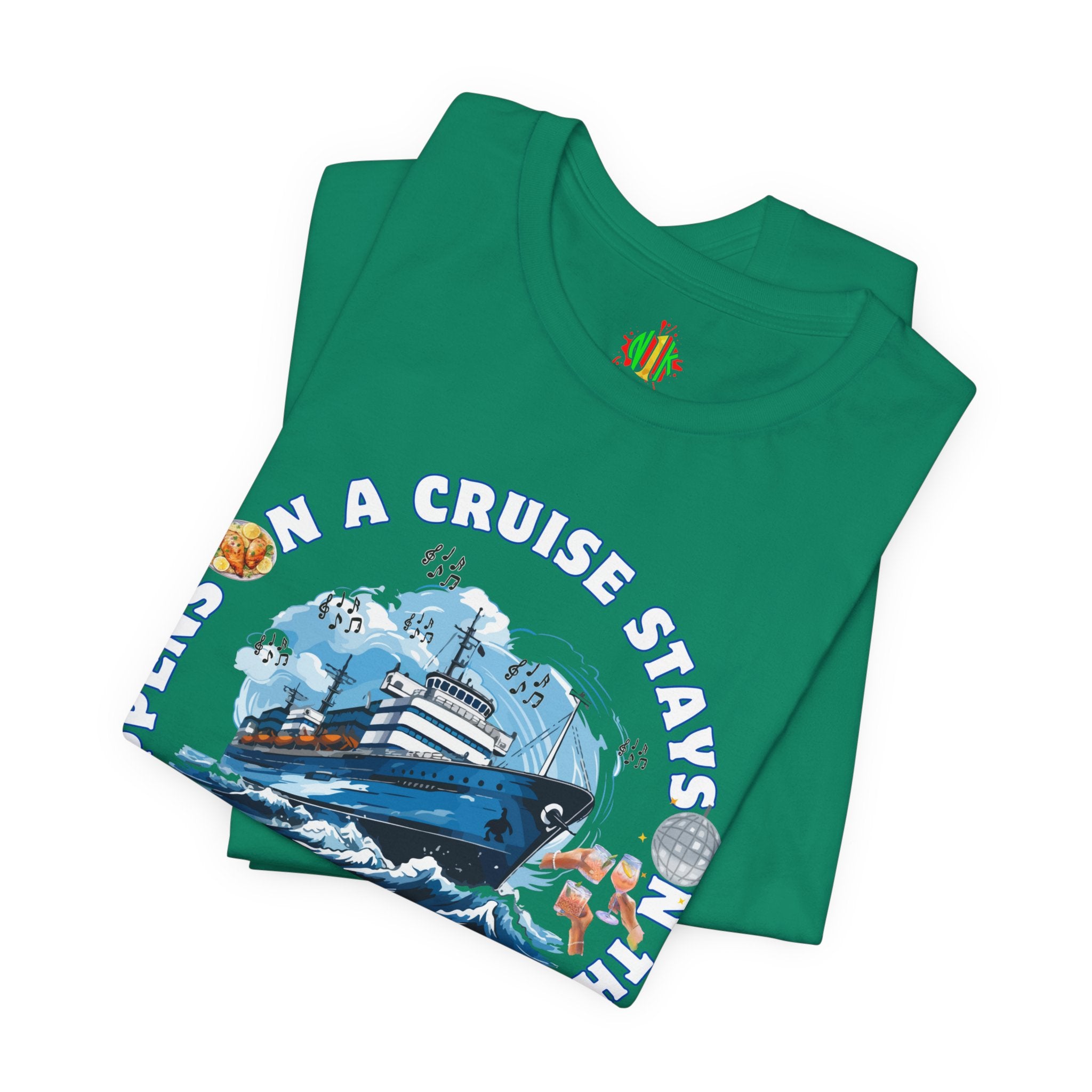 Fun Cruise Vibes Unisex Tee - "What Happens on a Cruise Stays on a Cruise"